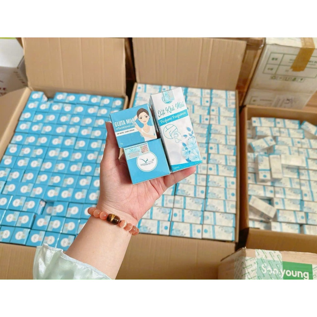 Kem thâm nách Gluta Milk [ Mua 1 hộp tặng 1 tuýt] Chính Hãng