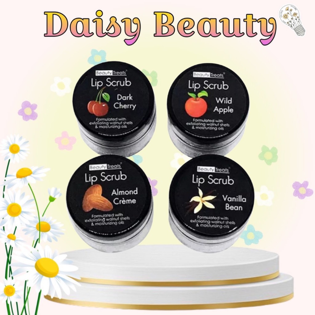 Tẩy tế bào da chết môi Beauty Treats Sugar Lip Scrub Táo – Cherry – Hạnh nhân – Vani – DAISY