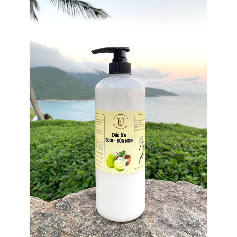 (Chai 1000ML)DẦU Ủ/ XẢ TÓC BƯỞI DỪA NHA ĐAM-BỒ KẾT TƠ TẰM(giúp tóc mềm mượt,phục hồi hư tổn)