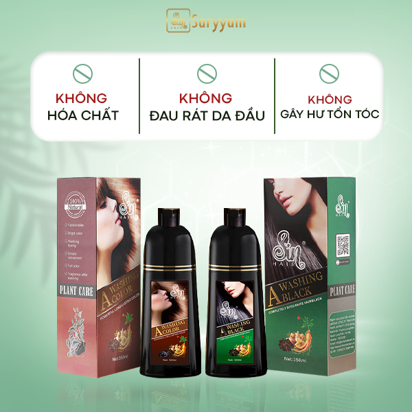 Dầu Gội Phủ Bạc Sin Hair Nhật Bản Đen – Nâu | 500ML | Thành Phần Nhân Sâm Tự Nhiên Giúp Đen Tóc Bóng Mượt Giảm Rụng