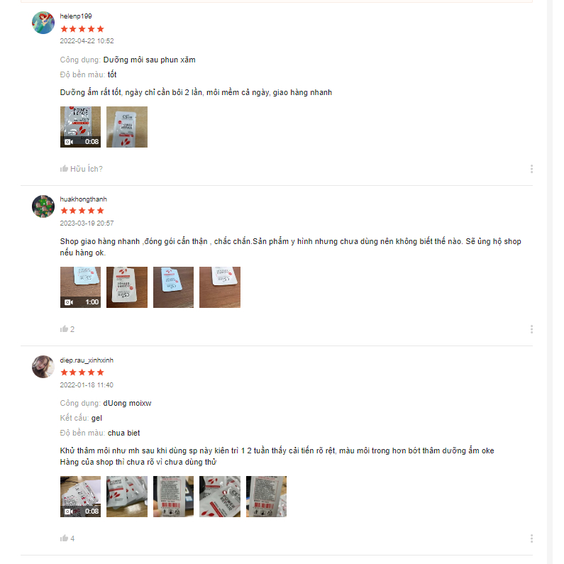 Dưỡng môi kích màu môi Cslab Hàn Quốc Power Repai Chính Hãng giúp nhanh bong da sau xăm