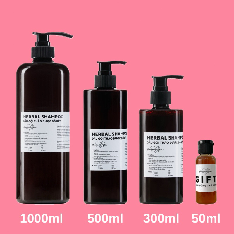 Dầu gội thảo dược Bồ Kết giúp mọc tóc giảm rụng – HERBAL SHAMPOO @beautywithHan