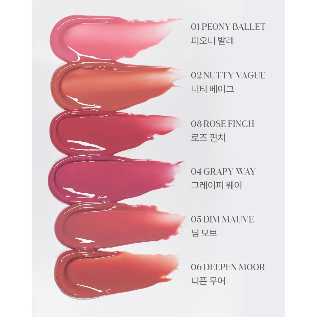 Son Tint Bóng Romand Glasting Color Gloss Lâu Trôi, Căng Mọng Đôi Môi 2,3,4,5,6