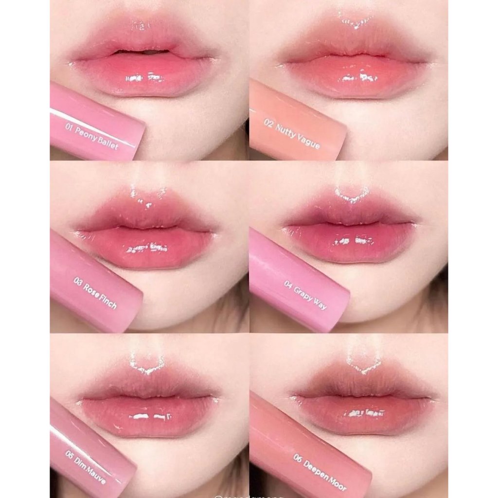 Son Tint Bóng Romand Glasting Color Gloss Lâu Trôi, Căng Mọng Đôi Môi 2,3,4,5,6