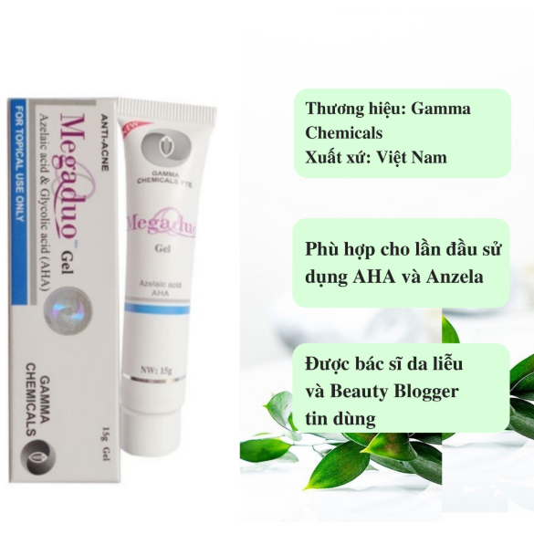 Kem Giảm Mụn, Làm Mờ Thâm Mụn Megaduo plus Anti-Acne Gel 15g