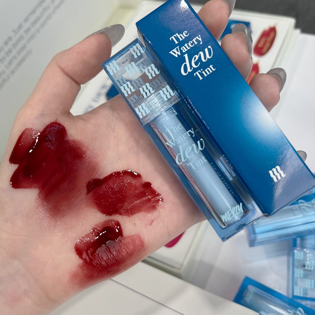 [NEW][Ver 4] Son Tint Bóng Hàn Quốc Bền Màu, Lâu Trôi Cho Đôi Môi Căng Mọng, Ẩm Mịn Merzy The Watery Dew Tint 4g