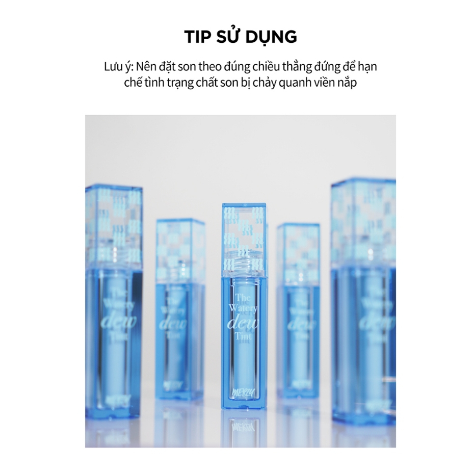[New – Season 4] Son Tint Bóng Dạng Thạch, Lâu Trôi Cho Đôi Môi Ẩm Mịn Hàn Quốc Merzy The Watery Dew Tint 4g