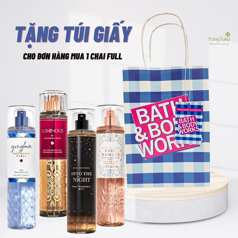 [ LINK 1/2 ] Body Mist Bath And Body Works Body mist chính hãng Xịt thơm body nữ Hương Nước Hoa 236ml