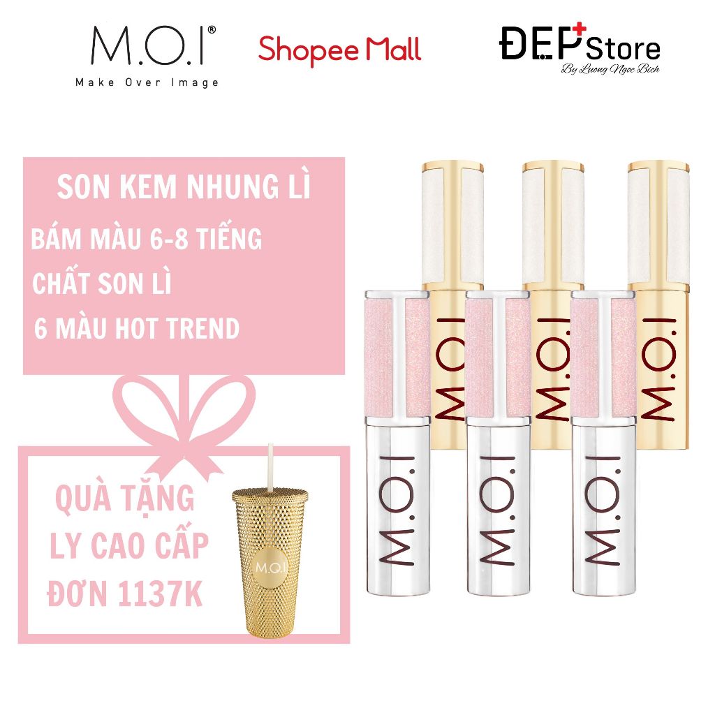 Son Kem Lì M.O.I Cosmetics chất nhung lì mềm môi nhiều dưỡng 3.5g