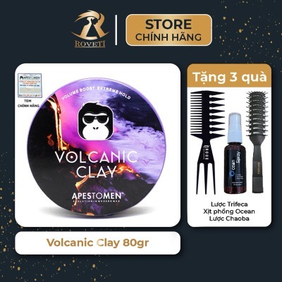 Sáp Vuốt Tóc Volcanic Clay  Sáp Vuốt Tóc Volcanic Clay 80ml [Sáp Khỉ] – Wax Apestomen Volcanic Clay V5