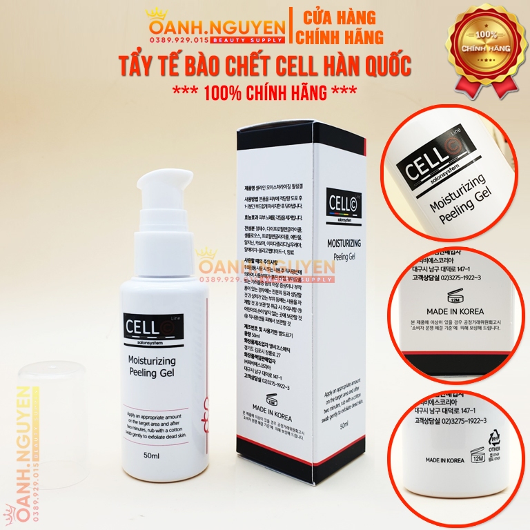 Tẩy Tế Bào Chết Cell Hàn Quốc (100% Chính Hãng)/ Tẩy Da Khô, Da Chết Trước Khi Phun Môi