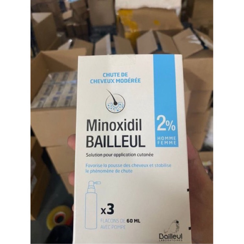 Xịt mọc tóc Pháp Minoxidil 2% kích thích mọc tóc chai 60ml