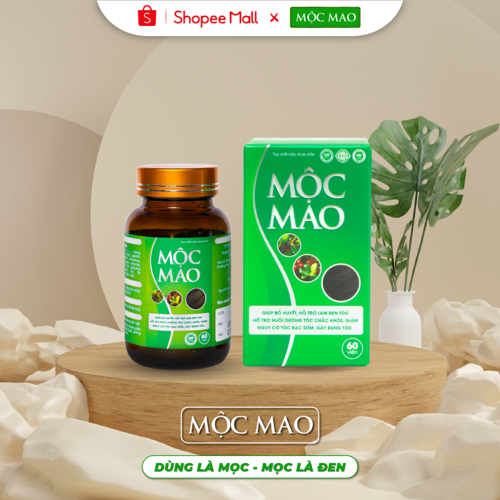 Viên Uống Mọc Tóc Mộc Mao – An Toàn, Tự Nhiên, Hỗ Trợ Làm Đen Tóc, Giảm Xơ, Rối, Chẻ Ngọn, Gãy Rụng, Nấm Ngứa, Viêm Da