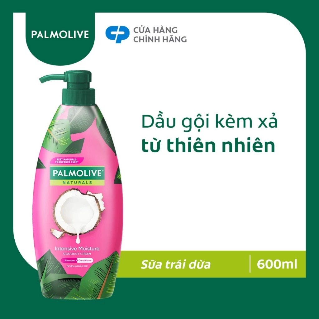 Dầu gội Palmolive kèm xả 2 trong 1 chiết xuất thiên nhiên 600ml