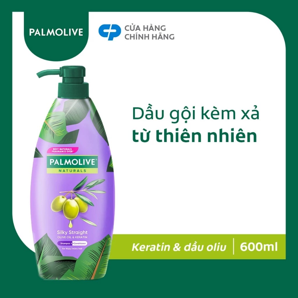 Dầu gội Palmolive kèm xả 2 trong 1 chiết xuất thiên nhiên 600ml