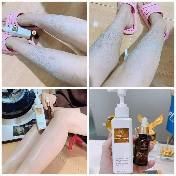 Kem tẩy lông Huyền Phi + Serum triệt, tẩy được lông tay chân nách vùng kín an toàn mọi loại da 140ml – davina
