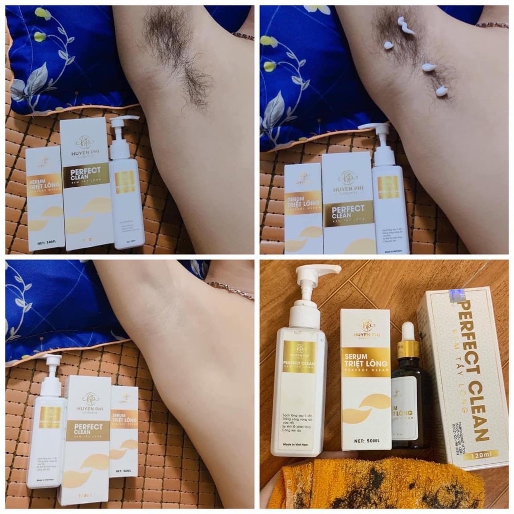 Kem tẩy lông Huyền Phi + Serum triệt, tẩy được lông tay chân nách vùng kín an toàn mọi loại da 140ml – davina