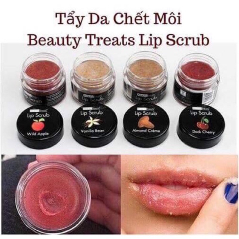 Tẩy Tế Bào Chết Môi Beauty Treats Lip Scrub 10gr Sạch Dịu Nhẹ – Tẩy Da Chết Môi Hồng Hào Tươi Tắn