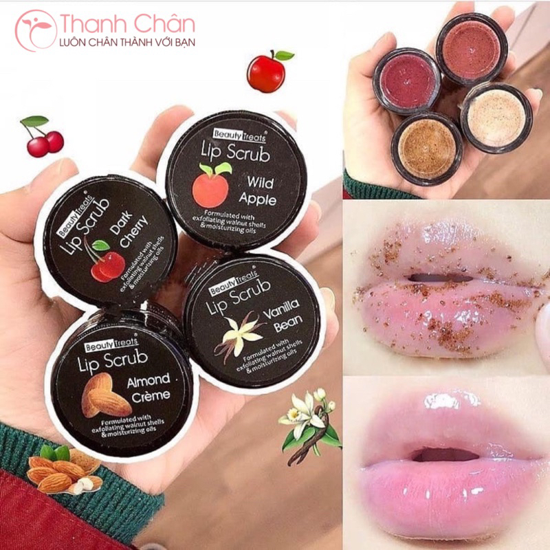 Tẩy Tế Bào Chết Môi Beauty Treats Lip Scrub 10gr Sạch Dịu Nhẹ – Tẩy Da Chết Môi Hồng Hào Tươi Tắn