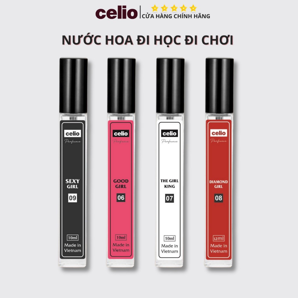 Tinh Dầu Nước Hoa Celio Nước Hoa Body Cá Tính Nồng Nàn Quyến Rũ Gợi Cảm Thơm Lâu Dạng Xịt Tiện Lợi Dung Tích 10ml