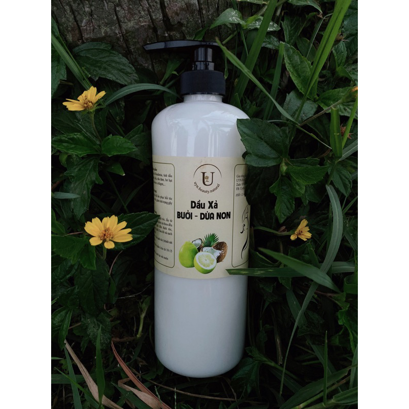 (Chai 1000ML)DẦU Ủ/ XẢ TÓC BƯỞI DỪA NHA ĐAM-BỒ KẾT TƠ TẰM(giúp tóc mềm mượt,phục hồi hư tổn)