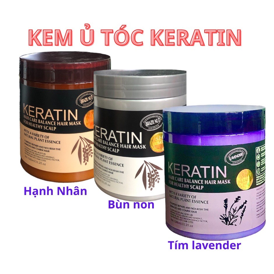 KEM Ủ TÓC KERATIN COLLAGEN 1000ML – Ủ HẤP TÓC DƯỠNG CHẤT KERATIN TỰ NHIÊN