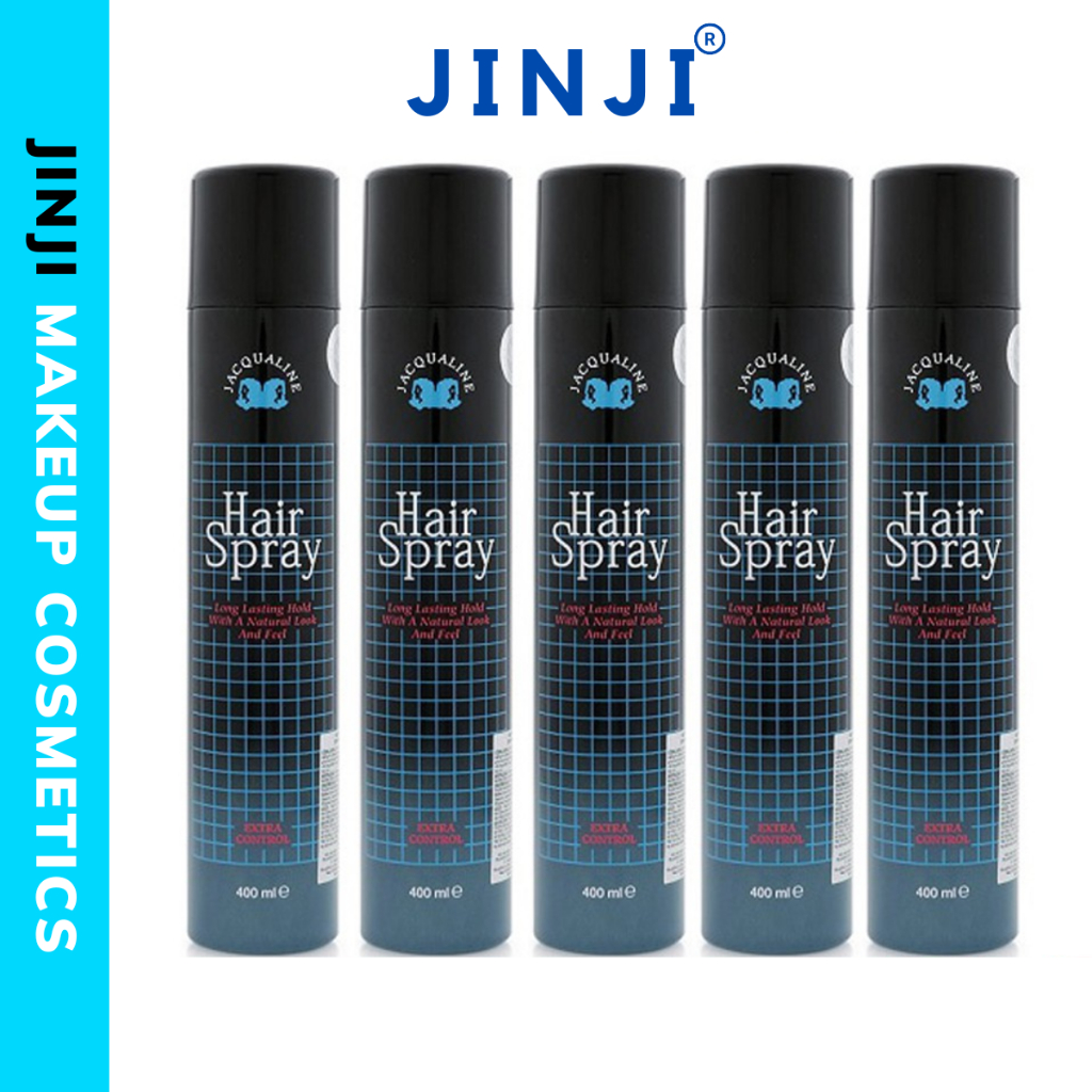 GÔM XỊT TÓC GIỮ NẾP JACQUALINE HAIR SPRAY 400ml chai đen chính hãng giữ nếp tạo kiểu tóc JINJI