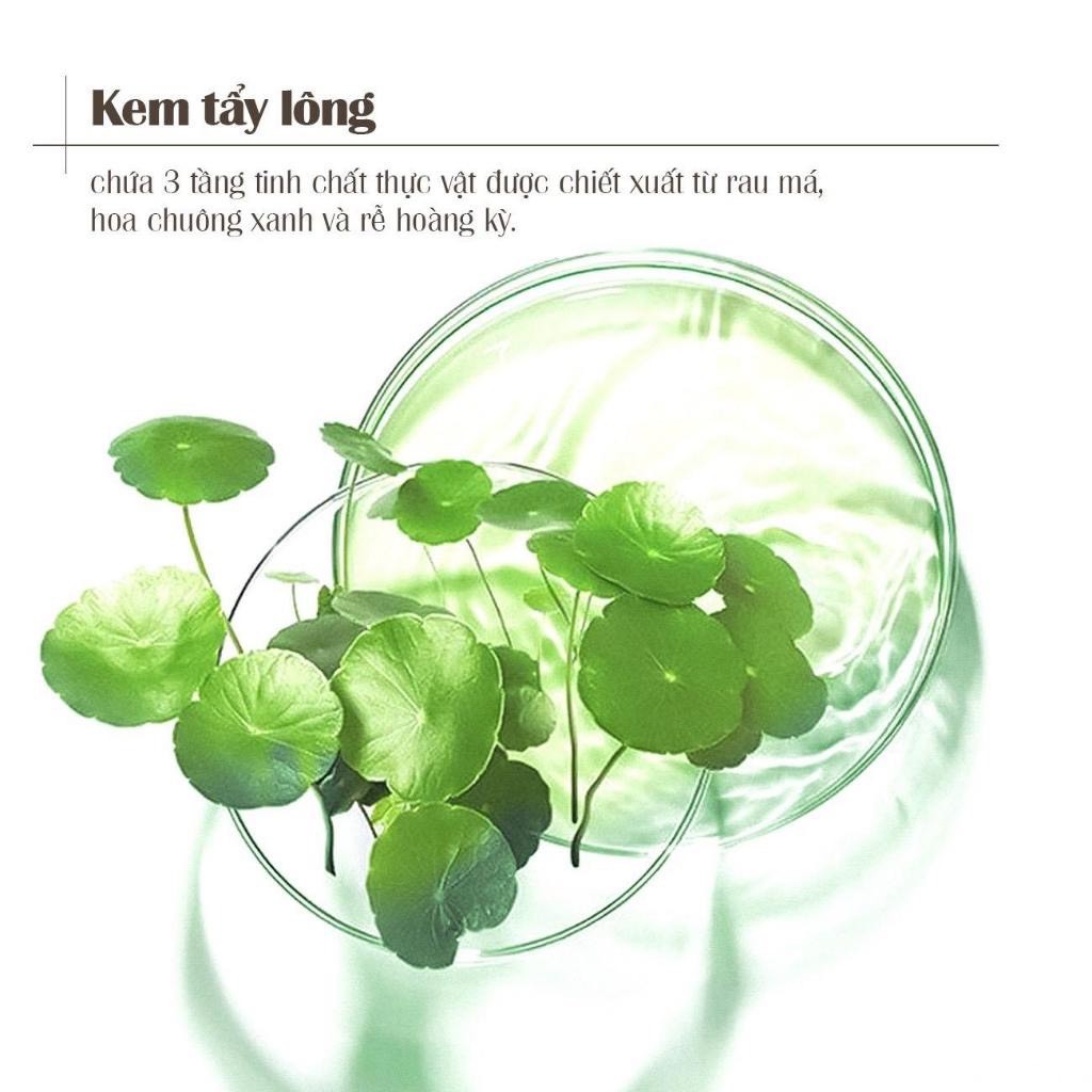 Kem Tẩy Lông HOBEBAR 50G Tặng Gel Dưỡng Lô Hội 30G, Kem tẩy lông nách, lông chân, tay, vùng kín.