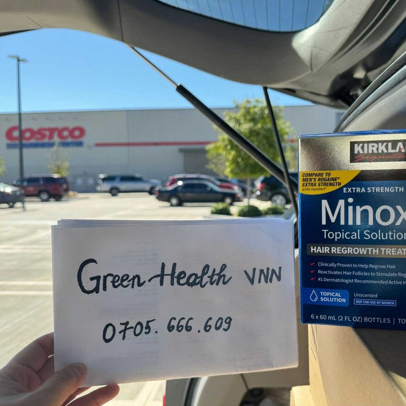 Minoxidil 5% và sản phẩm hỗ trợ mọc râu, tóc