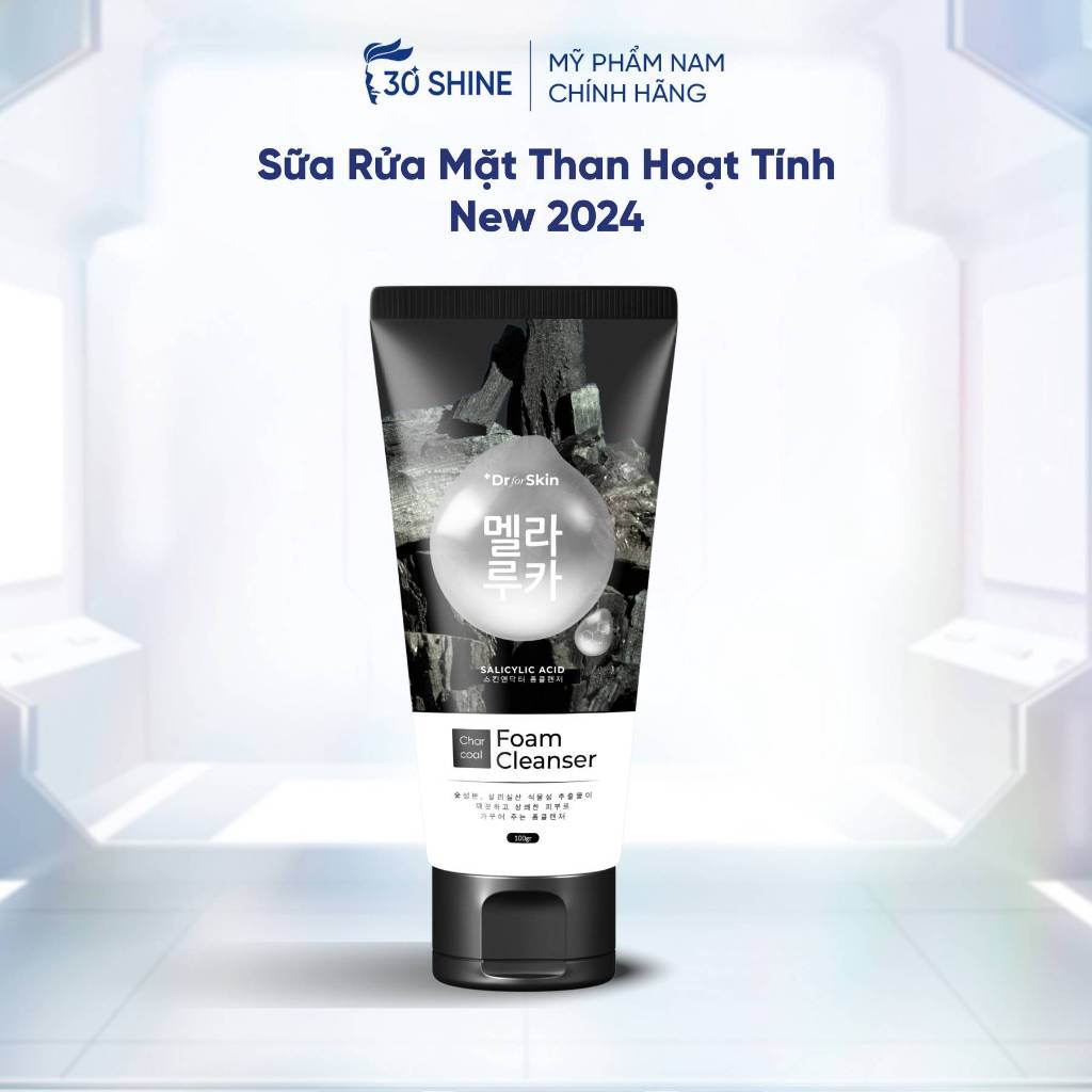Sữa Rửa Mặt Cho Nam Skin&Dr Than Hoạt Tính – Trắng da kiềm dầu