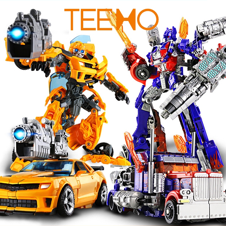 Đồ chơi robot siêu nhân biến hình oto lắp ráp Transformer, Optimus – Bumblebee TEEMO XE03
