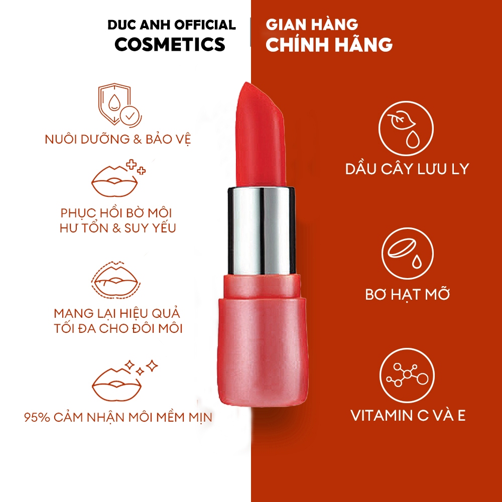 Son Dưỡng Màu Làm Mềm Môi BEBECO Giảm Thâm, Dưỡng Ẩm Hàn Quốc OREAF VARY COLOR LIP  3,5g – DA15