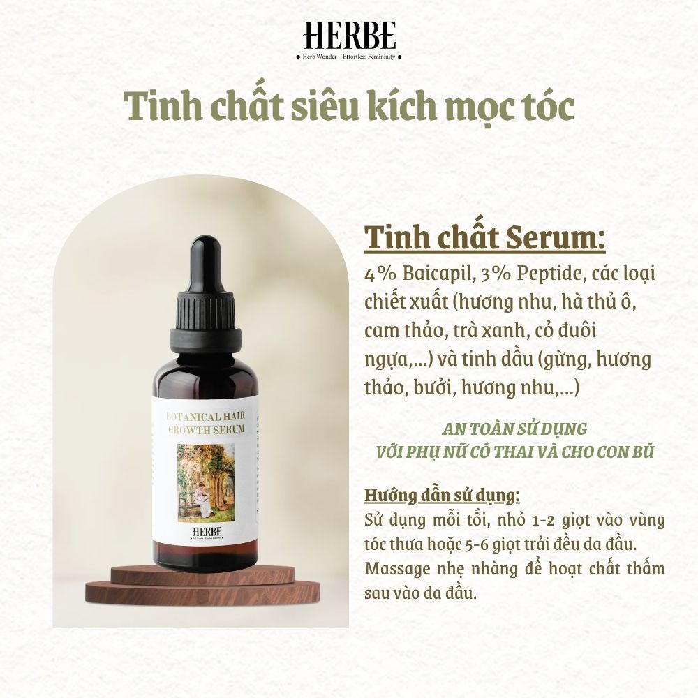 [phiên bản nâng thêm 2% Redensyl] TINH CHẤT SIÊU KÍCH MỌC TÓC HỖ TRỢ PHỤC HỒI DA ĐÀU HƯ TỔN hand