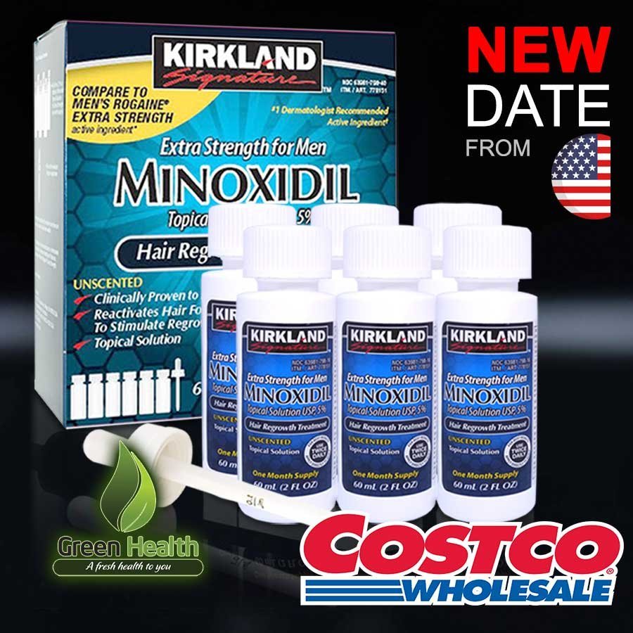 Hộp 6 chai mọc râu tóc Minoxidil 5% dạng lỏng mẫu 2023 – Tặng 2 LCLT