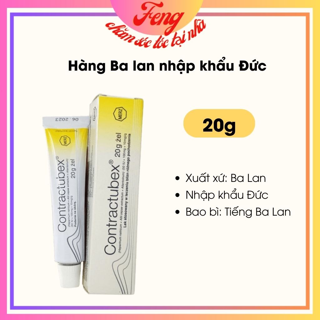 kem liền mờ sẹo contractubex 30g nội địa Đức gel bôi giúp làm mờ các loại sẹo lồi, sẹo lõm, sẹo rỗ, sẹo thâm, rạn da