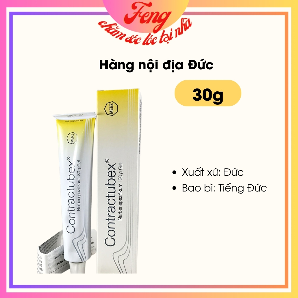 kem liền mờ sẹo contractubex 30g nội địa Đức gel bôi giúp làm mờ các loại sẹo lồi, sẹo lõm, sẹo rỗ, sẹo thâm, rạn da