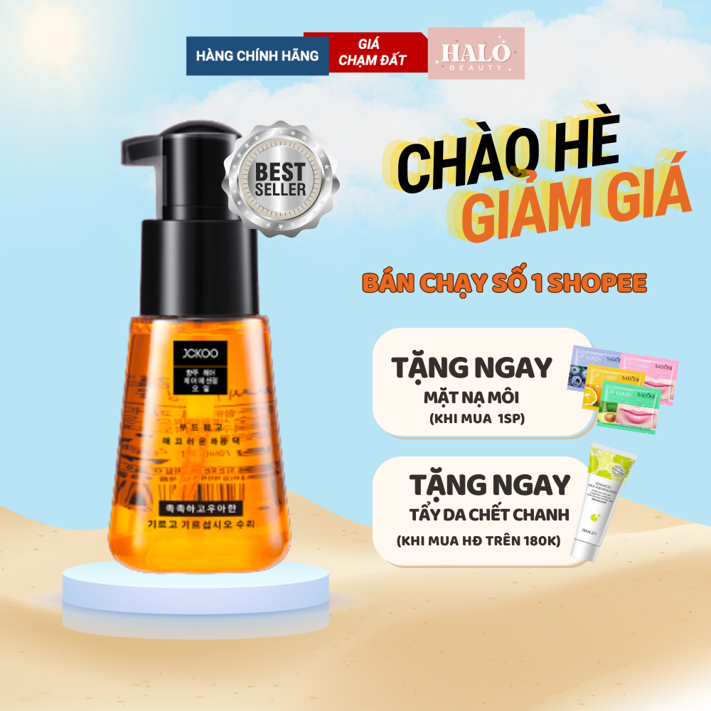 Dầu dưỡng tóc tinh chất serum dưỡng tóc nam nữ khô xơ, uốn, nhuộm Perfect Jckoo mềm mượt, phục hồi hư tổn 70ml