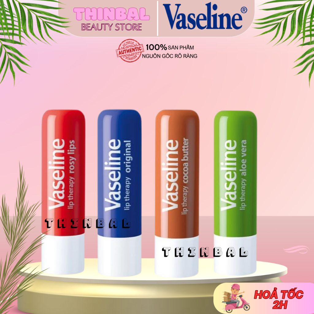 Son Dưỡng Môi Mềm Mịn, Diụ Nhẹ Vaseline Lip Therapy Dạng Thỏi – 4.8g