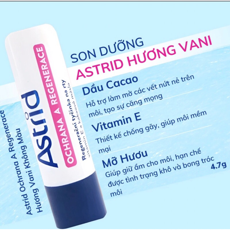 [Mã SKAMLTSM9 giảm 10% đơn 99K] Son dưỡng Astrid – Son dưỡng môi mỡ hươu 4.7g loại fullsize size to