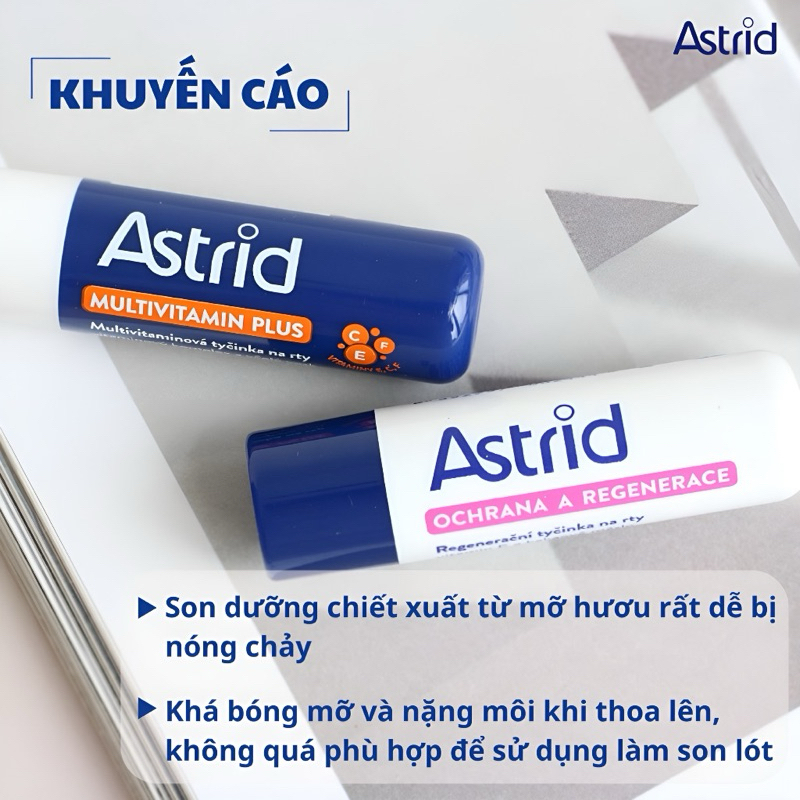Son Dưỡng Môi Astrid Tái Tạo Môi Từ Mỡ Hươu 4.7gr