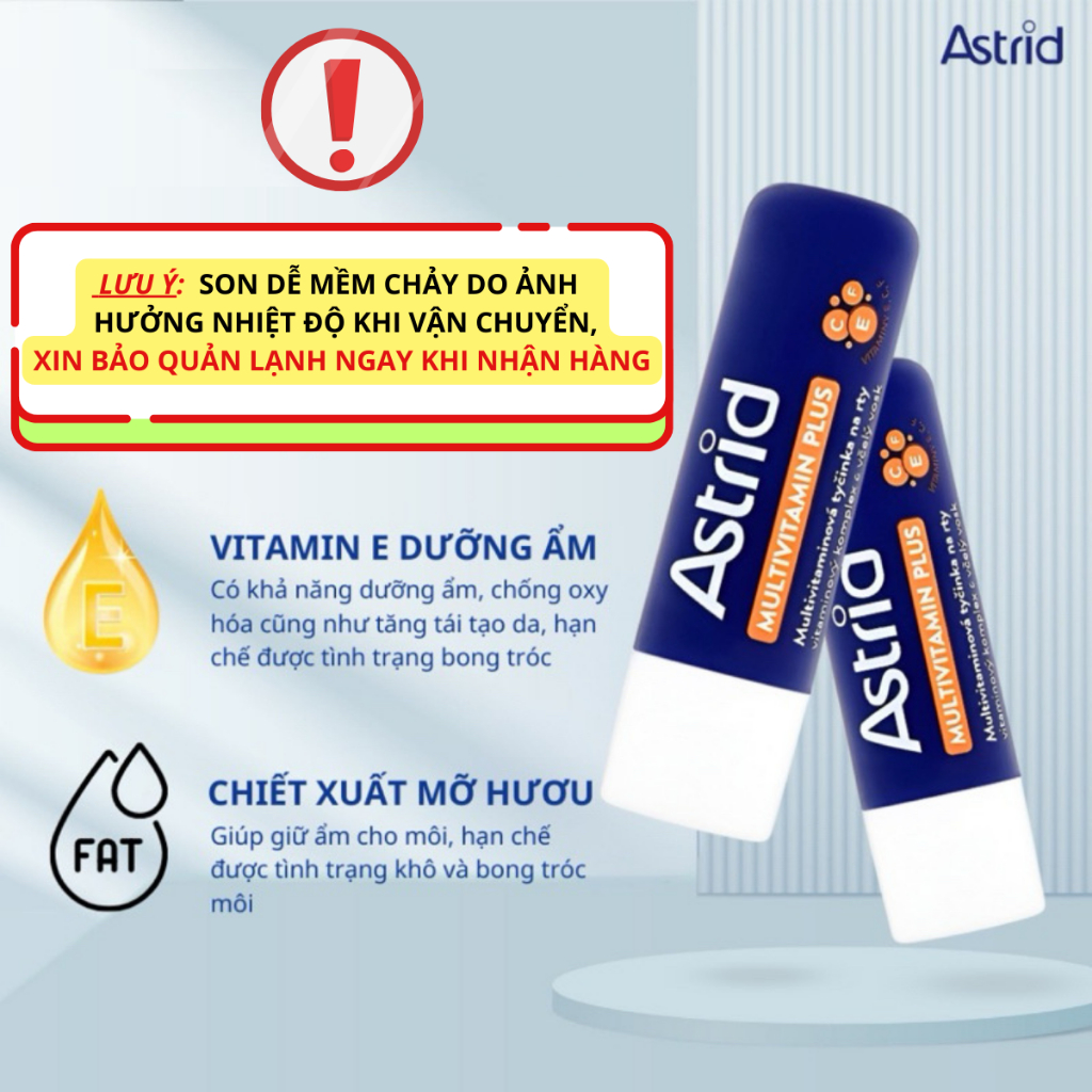 Son Dưỡng Môi Astrid Tái Tạo Môi Từ Mỡ Hươu 4.7gr