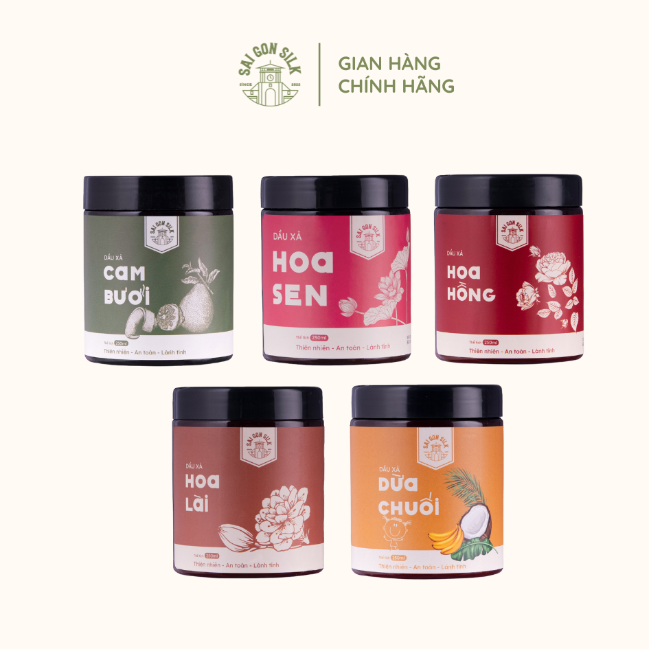 Dầu Xả Saigon Silk dưỡng tóc mềm mượt với hương hoa thiên nhiên 250ml
