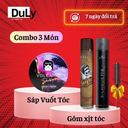 Sáp vuốt tóc nam cao cấp VCN CLAY keo vuốt tóc nam giữ nếp tạo kiểu