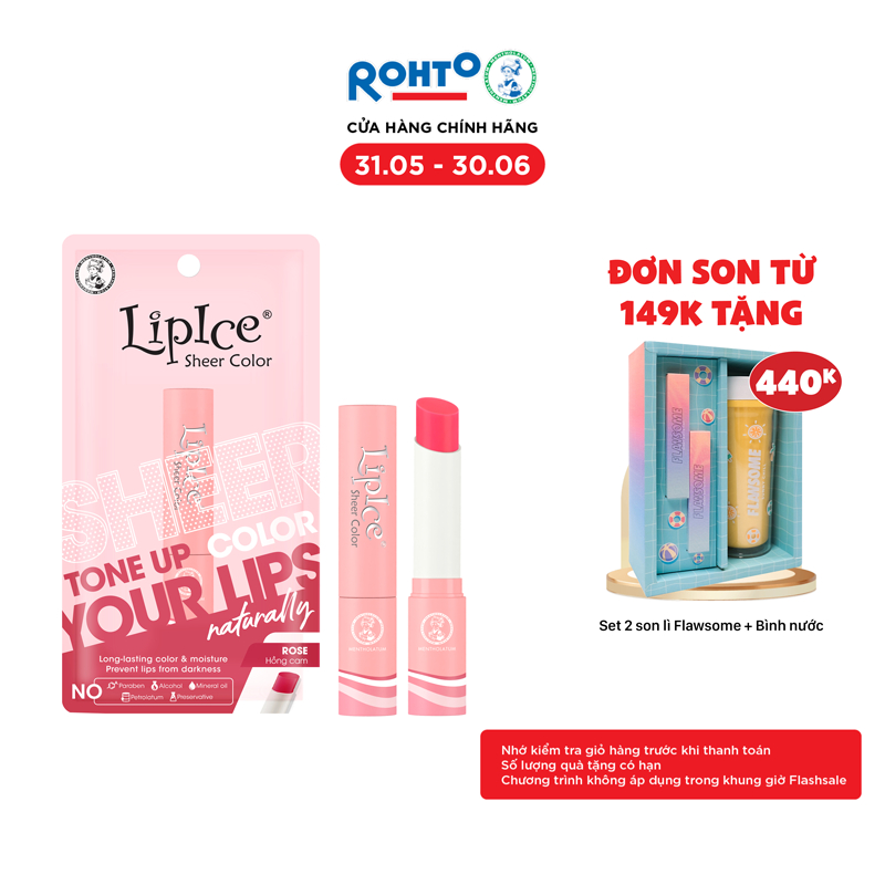 Son dưỡng có màu hiệu chỉnh sắc môi Lipice Sheer Color 2.4g