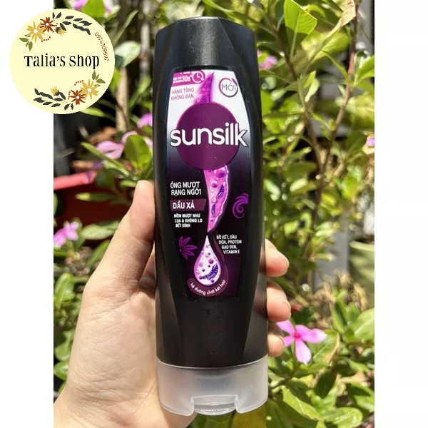 140g- DẦU XẢ SUNSILK bồ kết óng mượt rạng ngời/mềm mượt diệu kỳ