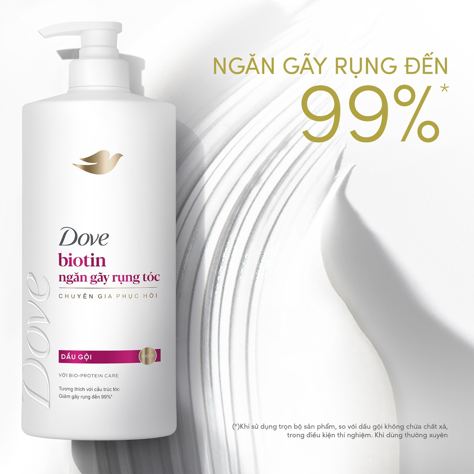 Dầu gội Dove Ceramide Phục hồi hư tổn/ Biotin Ngăn gãy rụng tóc 640G/600G