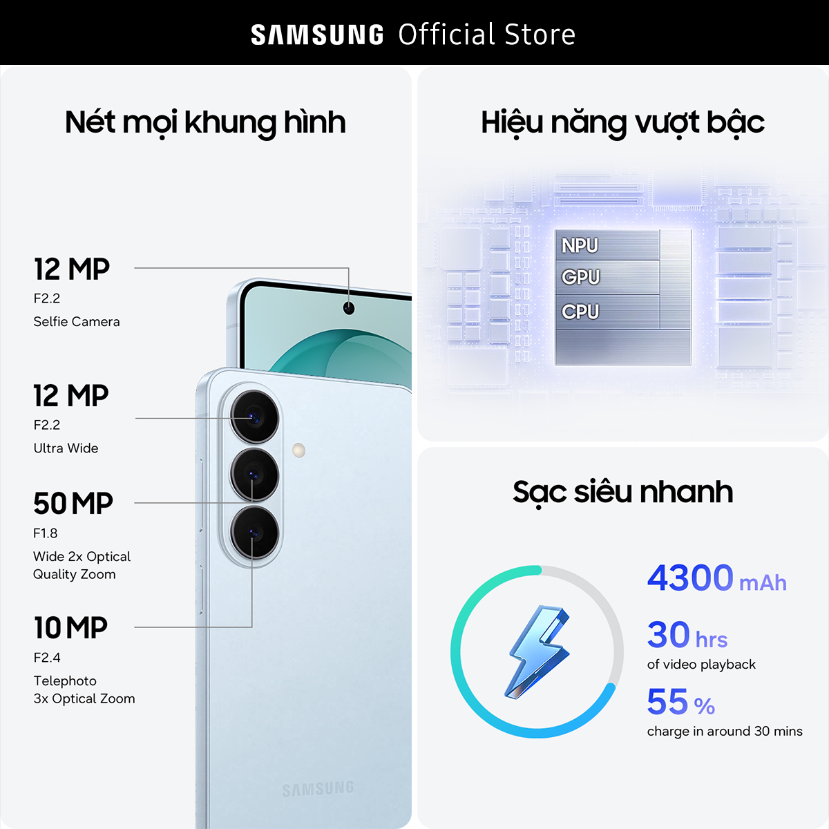 Điện thoại Samsung Galaxy S26 Ultra, 12GB/512GB, Privacy Display, Chip Snapdragon, Galaxy AI Phone, Camera 200MP