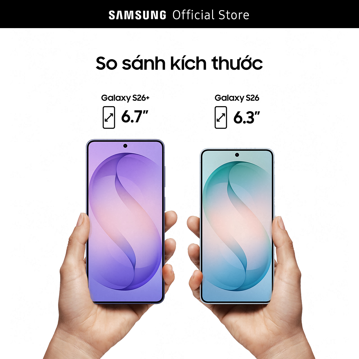 Điện thoại Samsung Galaxy S26+, 12GB/512GB, Customized AP, AI Phone, Photo Assist, Creative Studio, 50MP Camera, 4900mAh