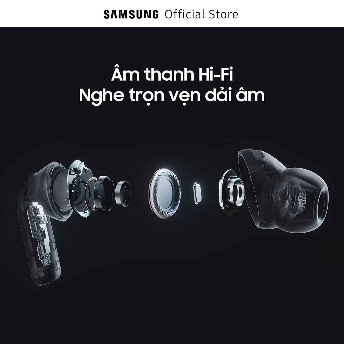 Tai nghe Samsung Galaxy Buds4 Pro, Chất âm Hi-Fi đa tầng, Chống ồn chủ động, Galaxy AI đa tác vụ