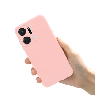 Ốp Điện Thoại Bằng Silicone Màu Trơn Chống Sốc Cho Honor X7a HonorX7a 4G 2023 RKY-LX2